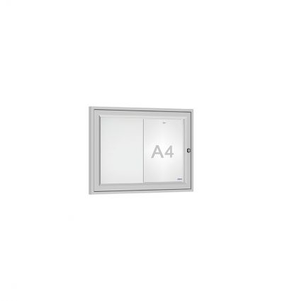Vitrine d'affichage extérieur anodisé 2 feuilles A4