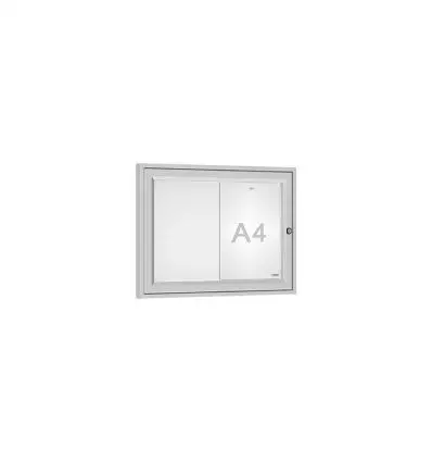Vitrine d'affichage extérieur anodisé 2 feuilles A4