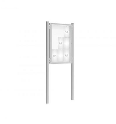 Vitrine d'affichage extérieur sur pieds 9A4 Simple face