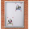 Photo : Vitrine d'affichage extérieur Eco - Porte battante - 4A4 à 15A4 Plexiglass - 4 A4 - H 700 x L 500 mm