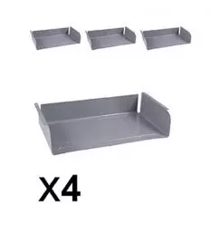 Lot de 4 casiers pour table scolaire