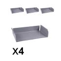 Photo : Lot de 4 casiers pour table scolaire