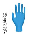 Photo : Gant nitrile bleu non poudré, boîte de 100 gants, Nitrex Taille 9