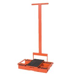 Patin rouleur pivotant avec timon 6 tonnes