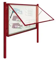 Vitrine d'affichage extérieur sur pieds Grand format Simple face