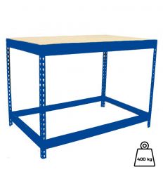 Table d'atelier 1 plateau couleur bleu