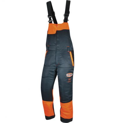 Salopette Anti-coupure Solidur gris et orange