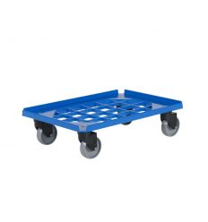 Plateau de manutention roulant grillagé plastique renforcé