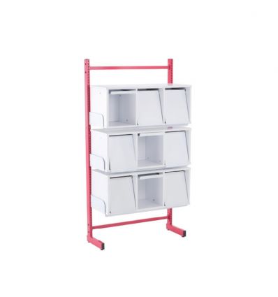 Présentoir livres, magazines, revues de bibliothèque