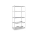 Photo : Rayonnage tubulaire leger Module de départ - 1760 mm - 1000 mm - 388 mm - Sans