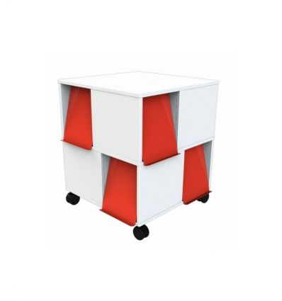 Tour à livres mobile à 8 volets bibliothèque