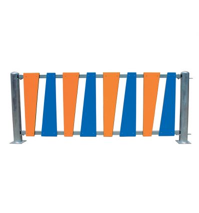 Clôture aire de jeux multicolore acier galvanisé