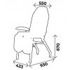 Dimension du fauteuil de podologie