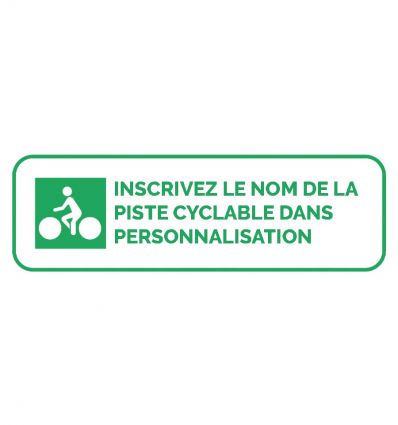 Panneau d'identification d'itinéraire cyclable DV12