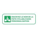 Photo : Panneau itinéraire cyclable DV12 100 mm - 600 mm