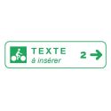 Photo : Panneau directionnel DV43a et DV43b 100 mm - 600 mm - Vers la droite - DV43a