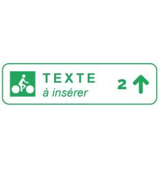 Panneau de pré-signalisation DV43a flèche en haut