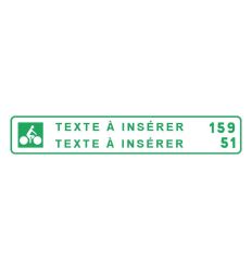 Panneau pour piste cyclable DV61