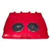 Couvercle rouge avec opercule pour conteneur 1100 litres