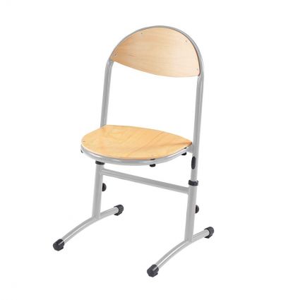 Chaise scolaire réglable T3 à T6 grise