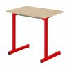 	Table de classe monoplace mélaminé - T5 - rouge ral 3000