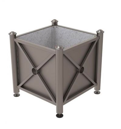 Bac à palmier gris Procity RAL 9007 pommeaux agora