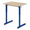 	Table scolaire individuelle réglable en hauteur stratifié CD - bleu ral 5002