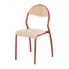 Chaise scolaire adulte - T6 rouge Ral 3000