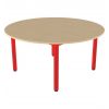 	Table ronde classe maternelle - T3 rouge ral 3000