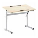 Photo : Table scolaire PMR adaptée handicap Gris - RAL 9006