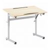 Table scolaire PMR - gris ral 9006