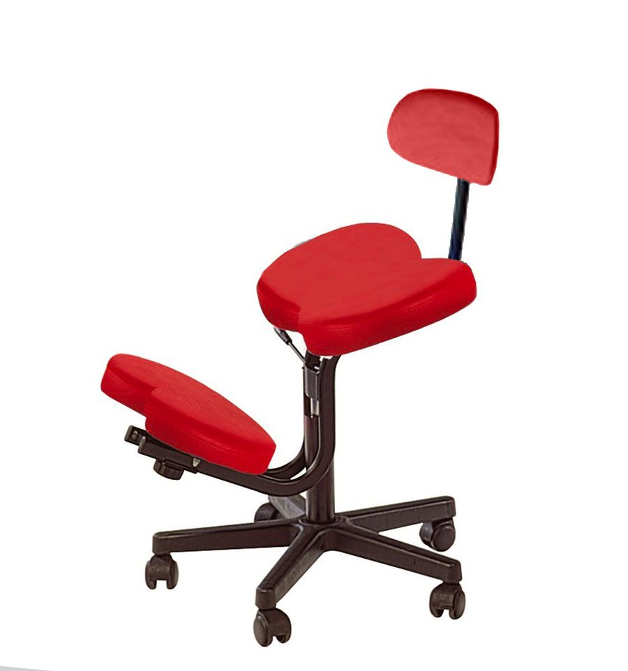 Tabouret chaise ergonomique siège assis genoux sur roulettes