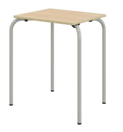 Table d'examen scolaire empilable - gris ral 9006
