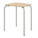 Photo : Table d'examen scolaire empilable Gris - RAL 9006