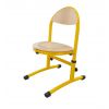 Chaise école maternelle réglable en hauteur jaune