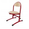 Chaise classe maternelle réglable rouge
