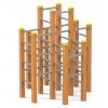 Structure à grimper bois et acier galvanisé