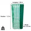 Dimensions du rouleau de Grillage Vert en Plastique