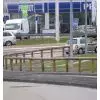 Clôture de sécurité en bois et métal