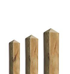 Mât de signalisation en bois carré