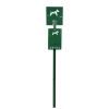 Borne de Propreté Canine Rouleaux RAL 6005