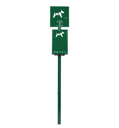 Borne de Propreté Canine Rouleaux RAL 6005