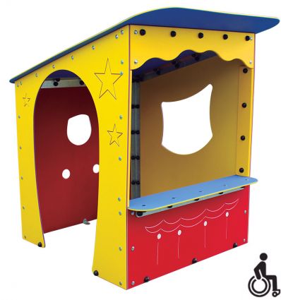 Maisonnette enfant théâtre devant