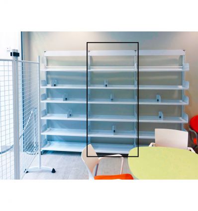 Rayonnage bibliothèque complémentaire à tablettes