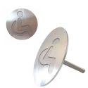 Photo : Clou de Voirie Logo PMR Inox 304 - 100 mm
