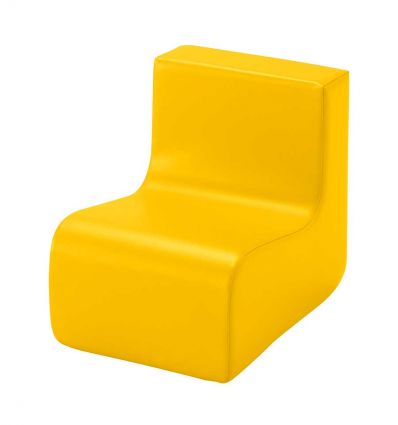 Assise mobile en mousse - 1 place - banane