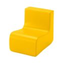 Photo : Banquette en Mousse avec dossier pour maternelle Banane - Banquette 1 place - 17 cm