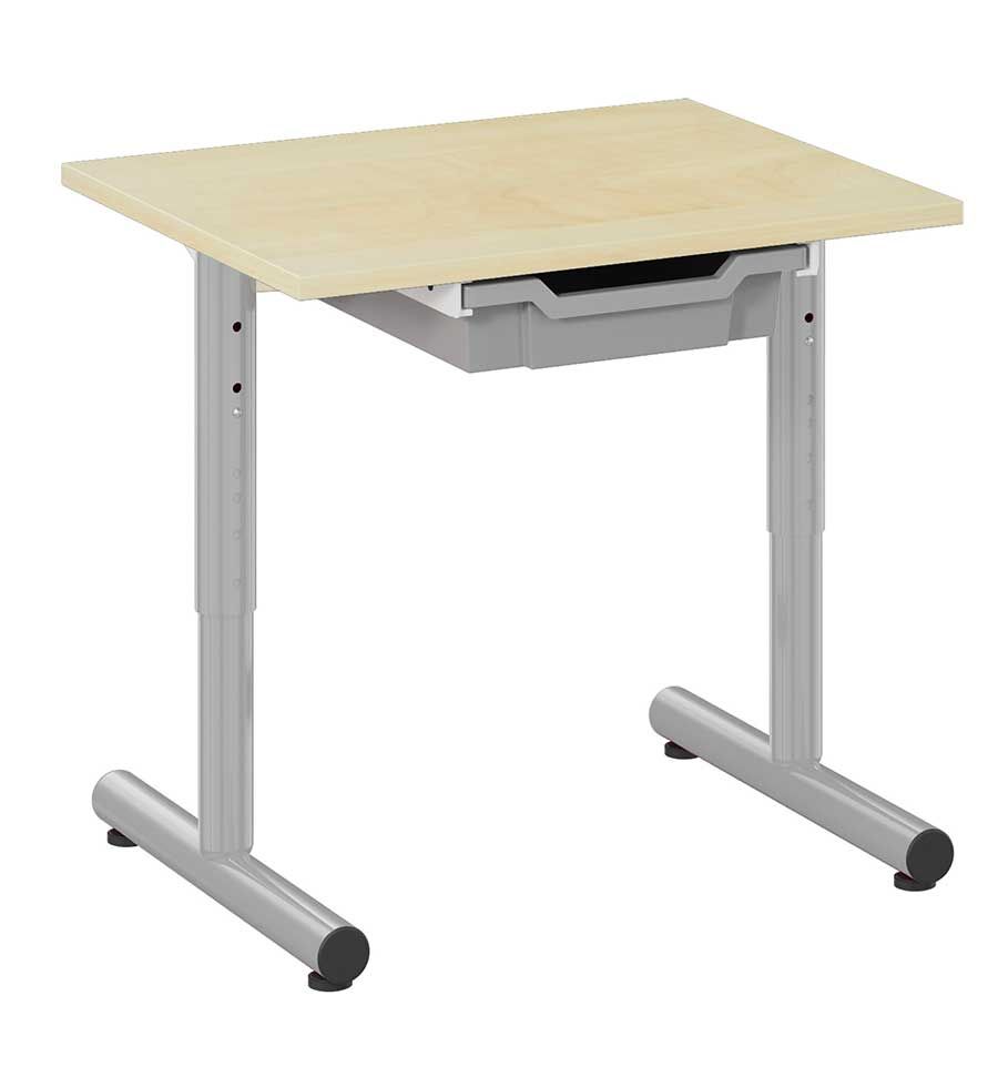 TABLE PLATEAU STRATIFIE Avec pieds réglables - 50 x 60 cm T1/T2/T3