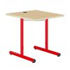 	Table scolaire informatique 70x60 - mélaminé - T4 - rouge ral 3000