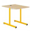 	Table scolaire informatique 80x60 - mélaminé - T4 - jaune ral 1003